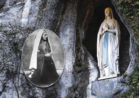 Santa Bernadette a Lourdes e grotta Massabielle