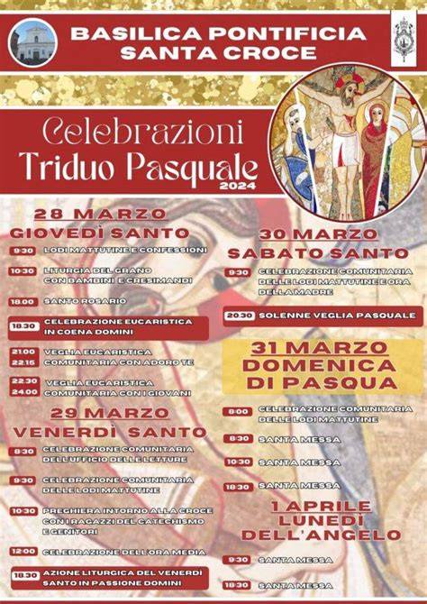 Triduo Pasquale croce e cero pasquale