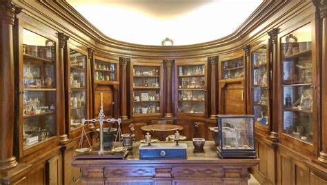 Antica farmacia italiana strumenti laboratorio