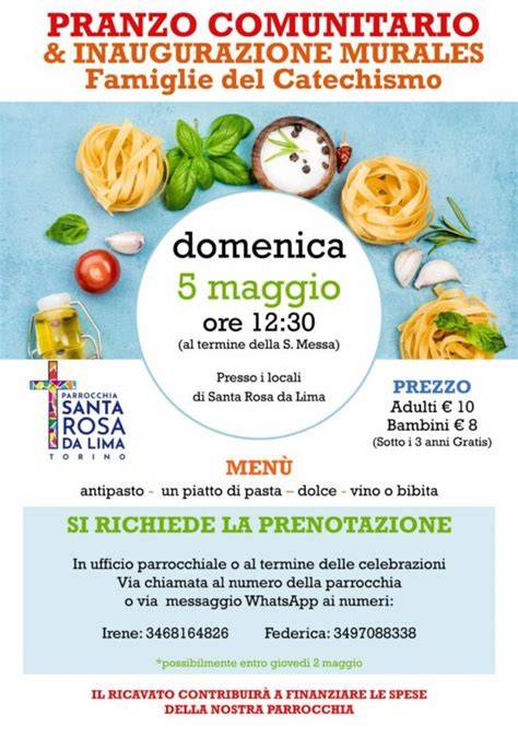 Pranzo comunitario con persone povere