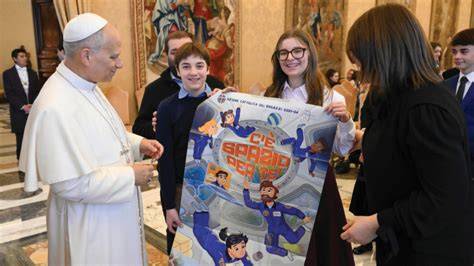 Leone XIV incontra ragazzi Azione Cattolica