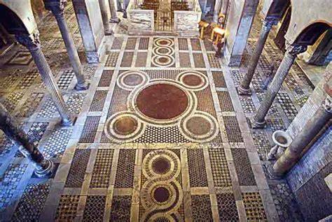 pavimento cosmatesco Santa Maria Trastevere