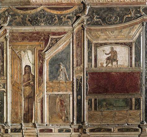 Divinità fluviale del Sarno in affresco pompeiano