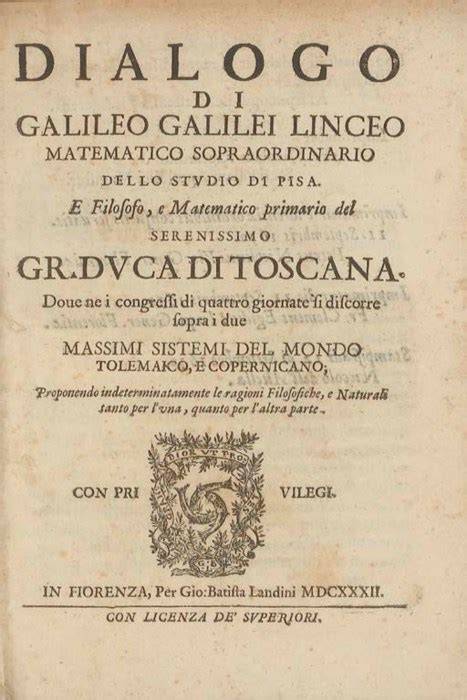 Galileo Galilei Dialogo sistemi astronomici