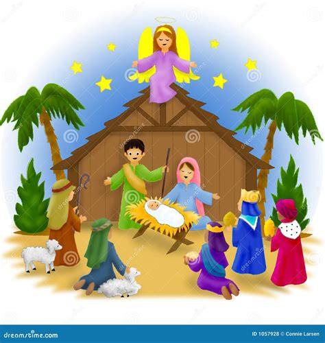 Illustrazione della Natività per bambini