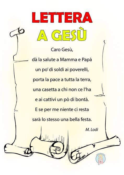 Lettera a Gesù poesia di Mario Lodi