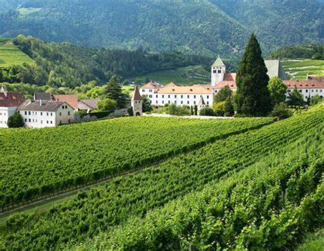 Abbazia di Novacella tra i vigneti altoatesini