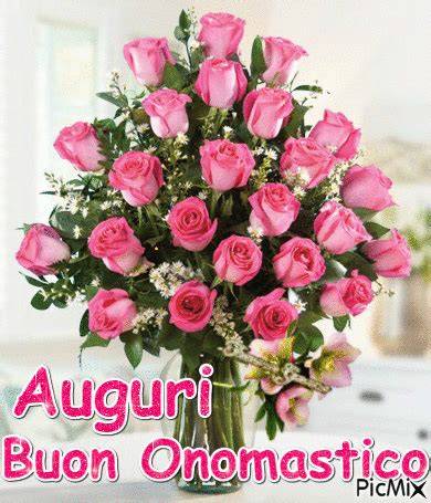 GIF floreale buon onomastico Rosetta