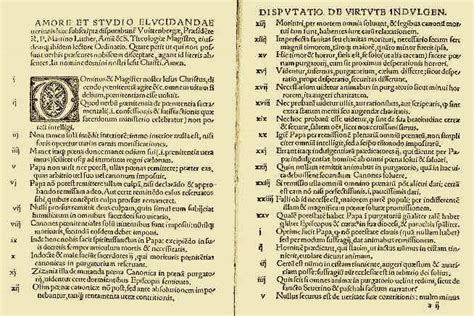Martin Lutero davanti alle 95 tesi