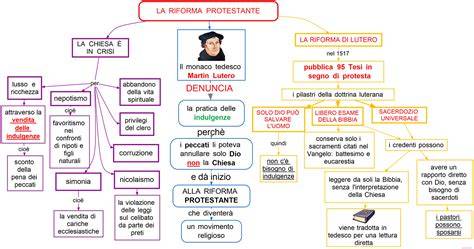 Mappa della Riforma protestante in Europa