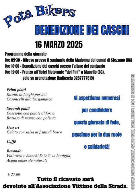 Programma della Benedizione dei Caschi