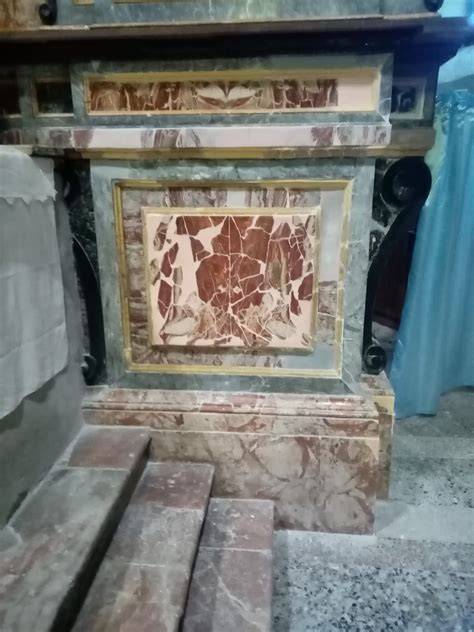 Restauro di altare storico in pietra