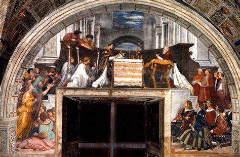 Raffaello Messa di Bolsena faldistorio