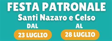 Festa patronale Nazaro e Celso Verderio