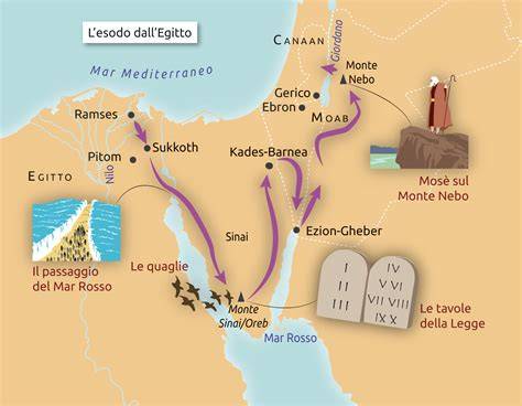 Itinerario del ritorno dall’Egitto