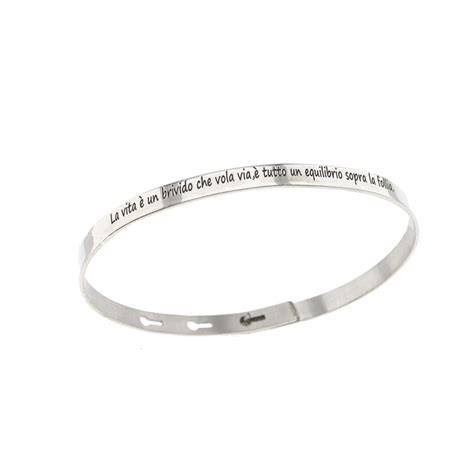 Bracciale religioso con frase incisa