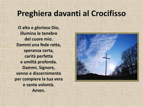 Santa Rita in preghiera davanti al crocifisso