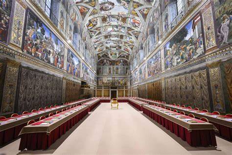 Interno Cappella Sistina conclave papale