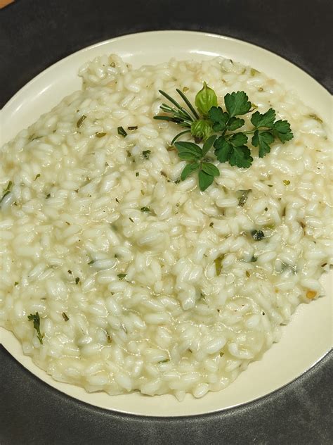 Risotto con scampi ed erbe aromatiche