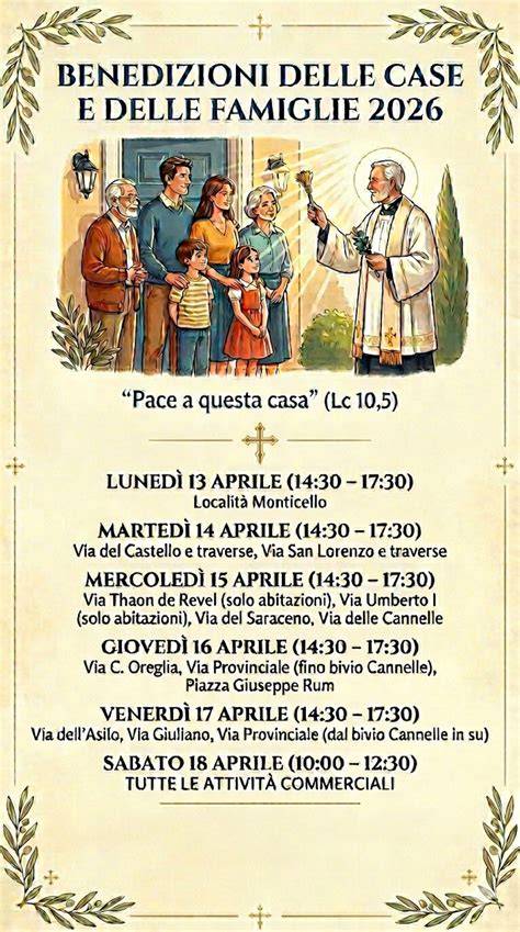 Calendario benedizione case Quartucciu
