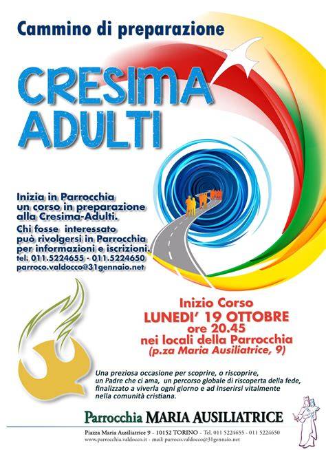 corso di Cresima per adulti in parrocchia
