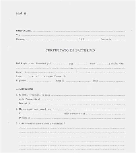 Confronto certificato battesimo cresima