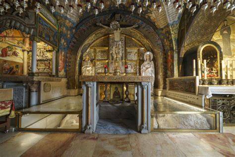 Roccia del Golgota nella Basilica Santo Sepolcro