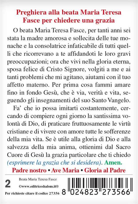 Beata Maria Teresa Fasce in preghiera