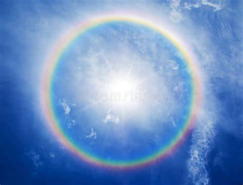 arcobaleno circolare intorno al sole