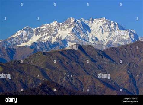 Vista dal colle verso il Monte Rosa