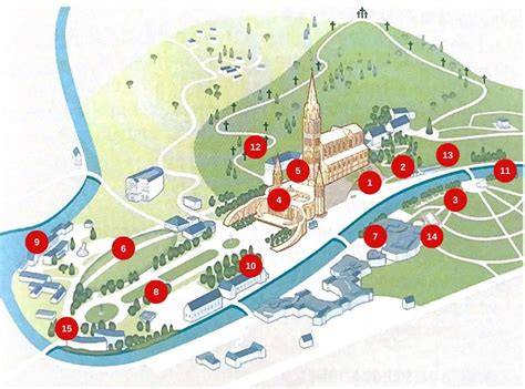 Mappa di Lourdes ai piedi dei Pirenei