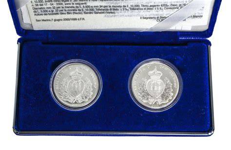 Monete San Marino Giubileo 2000 argento