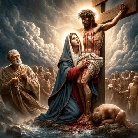 Giovanni e Maria ai piedi della croce