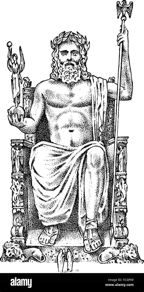 Disegno antico dell’altare di Zeus a Olimpia