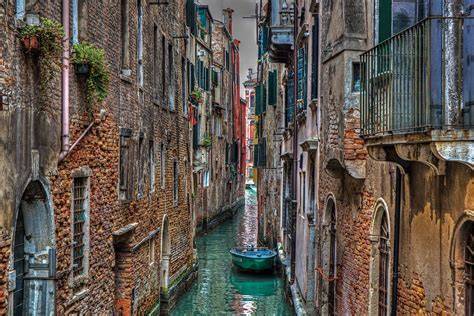 Venezia Settecento pozzi e canali