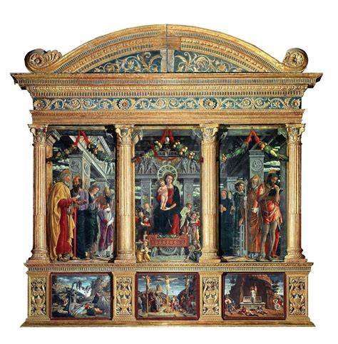 Pala di San Zeno architettura dipinta