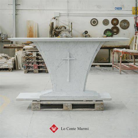 altare in marmo per cappella cimiteriale
