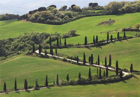 Paesaggio della Val d’Orcia tra Pienza e Monticchiello