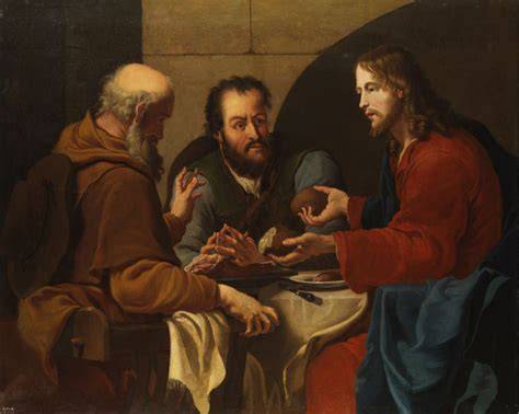 Discepoli di Emmaus spezzano il pane