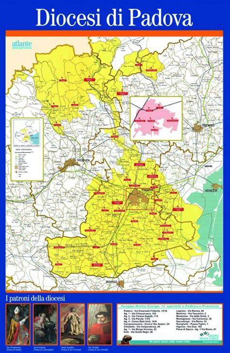 Mappa del territorio della diocesi