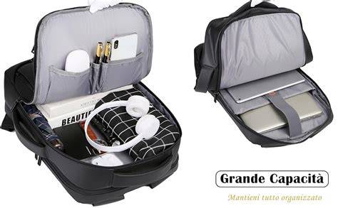 interno zaino con scomparti notebook