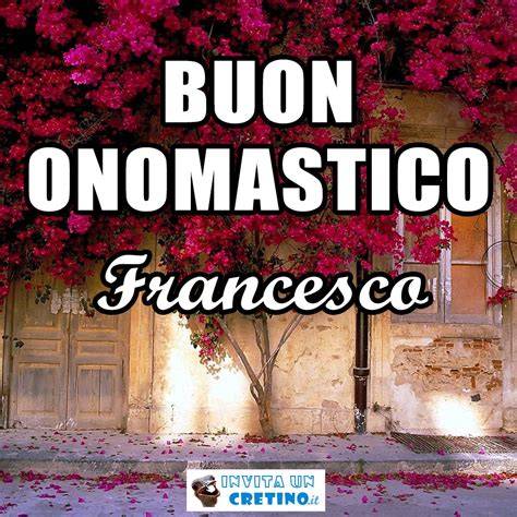 Biglietto buon onomastico Franco