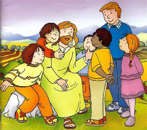 catechista con bambini durante catechismo