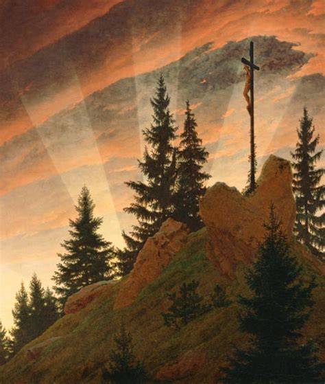 Caspar David Friedrich Croce in montagna