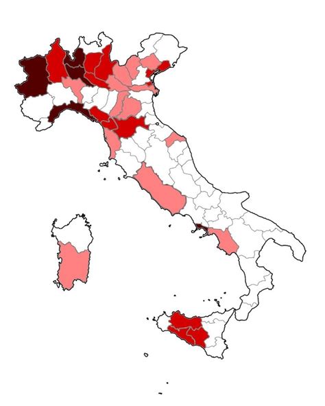 Indice di industrializzazione italiana nel 1861