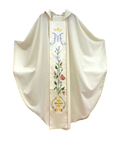 Casula liturgica Gamma con stolone ricamato
