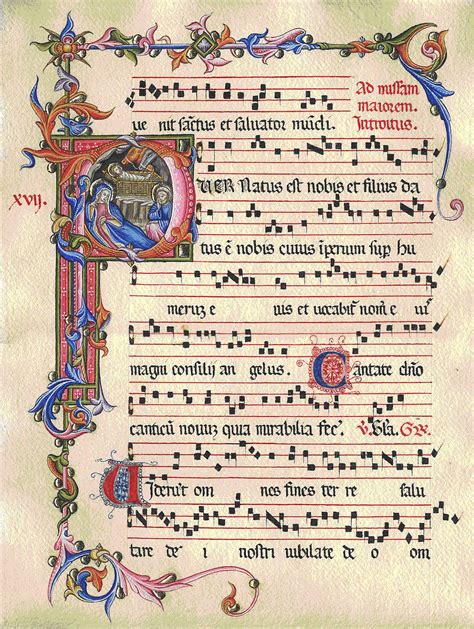 Manoscritto medievale della Salve Regina