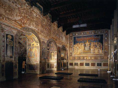 Affresco di Sodoma Palazzo Pubblico Siena