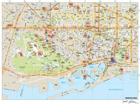 Mappa itinerario Ribera Barcellona