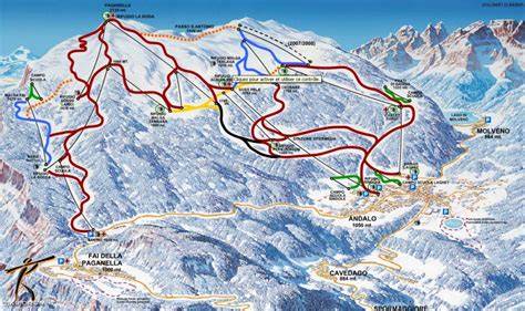 Comprensorio sciistico Paganella piste innevate